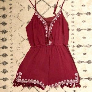 Embroidered Summer Romper